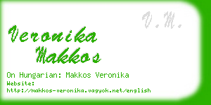 veronika makkos business card